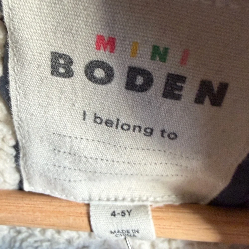 Mini Boden Boy’s Navy Blue Hooded Jacket